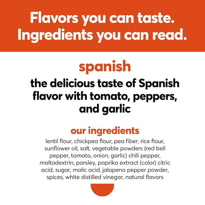 '- Spanish (7Oz. Pack of 1) - Made from Vegetables - High Protein, Vegan, Non GMO, Gluten Free