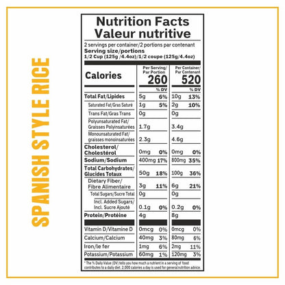 Spanish Rice Pack of 6, 8.8 Ounce, Ready to Eat in 90 Sec | 100% Natural Ingredients | Precooked Rice | Ready Rice | Family Meals Ready to Eat | Microwavable | Side Dish