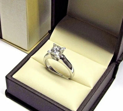 Sparkling 925 Sterling Silver Natural Gemstone White Sapphire Diamond Ring Wedding Engagement Fine Jewelry Size 6 7 8 9 10 - WORLD TIME VISITS