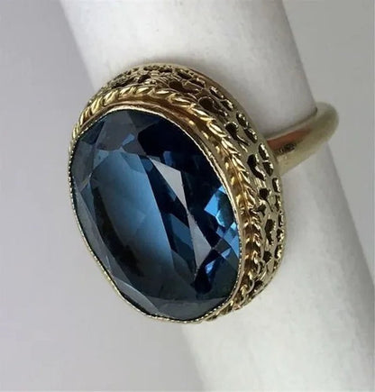 Sparkling Women's Fashion 925 Sterling Silver Ring Diamond Ring Blue Sapphire Bride Princess Wedding Band Engagement Party Anniversary Christmas Gift Ring Size 4 - 12 - WORLD TIME VISITS