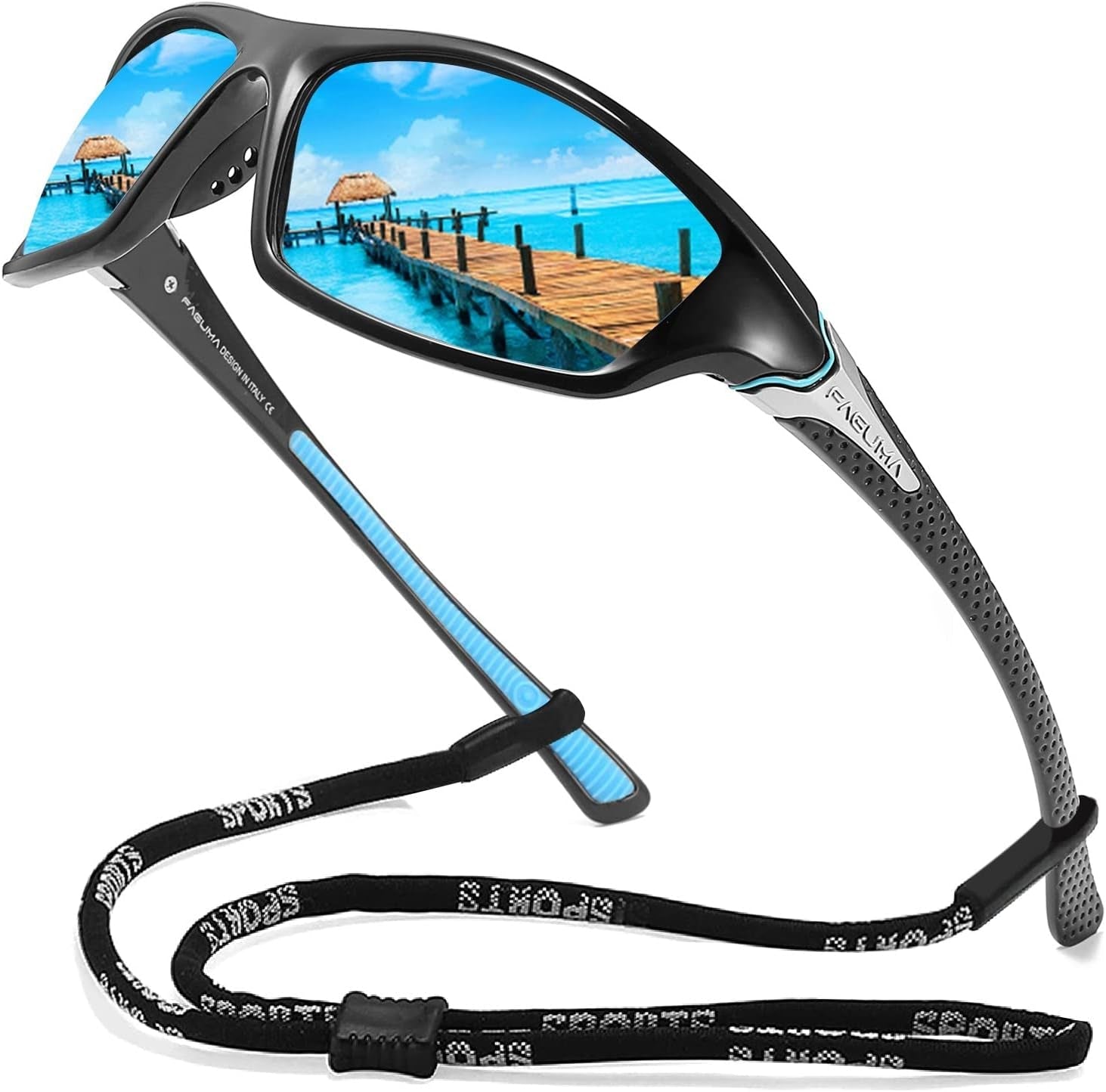 Sports Polarized Sunglasses for Men Cycling Driving Fishing UV400 Protection - WORLD TIME VISITS