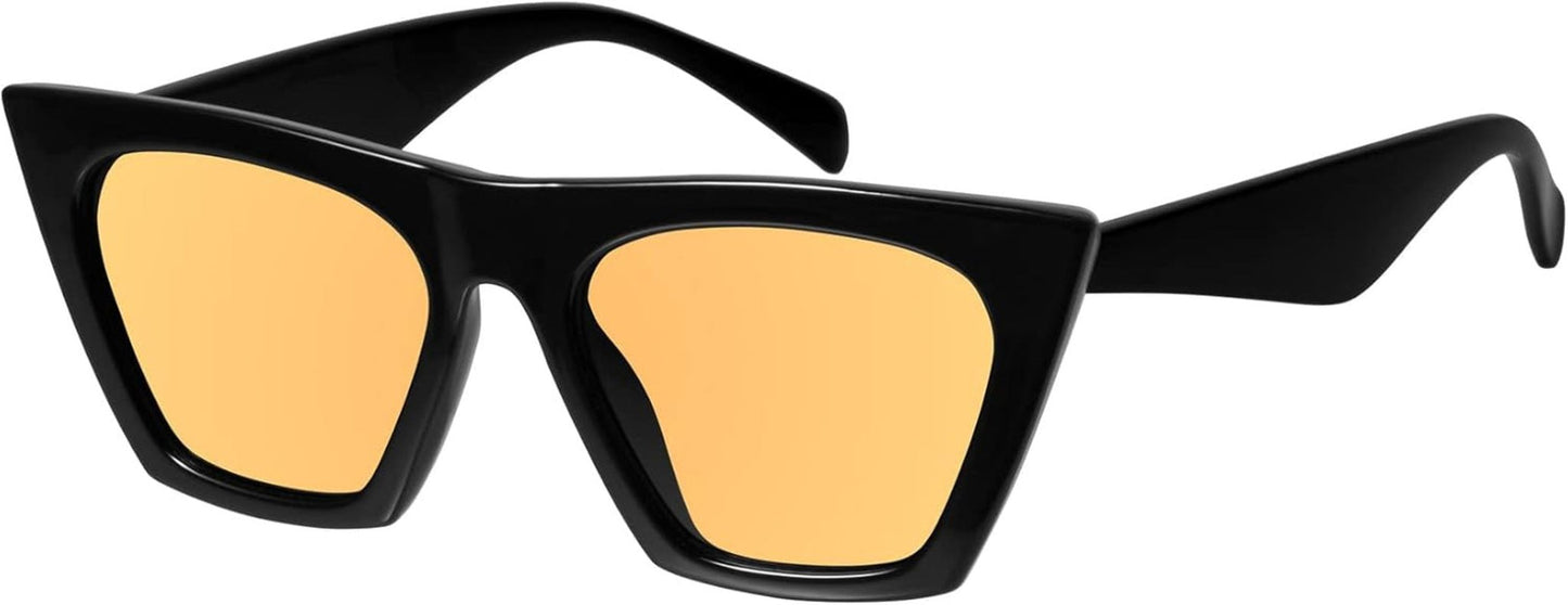 Square Cat Eye Sunglasses for Women Trendy Style Model - Shine - WORLD TIME VISITS