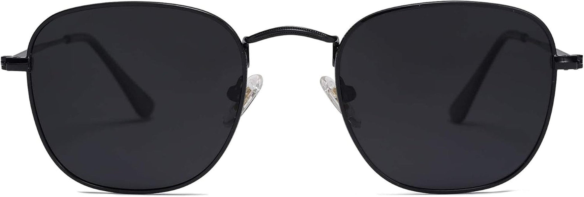 Square Polarized Sunglasses for Men Women Classic Vintage Retro Style - WORLD TIME VISITS