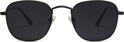 Square Polarized Sunglasses for Men Women Classic Vintage Retro Style - WORLD TIME VISITS