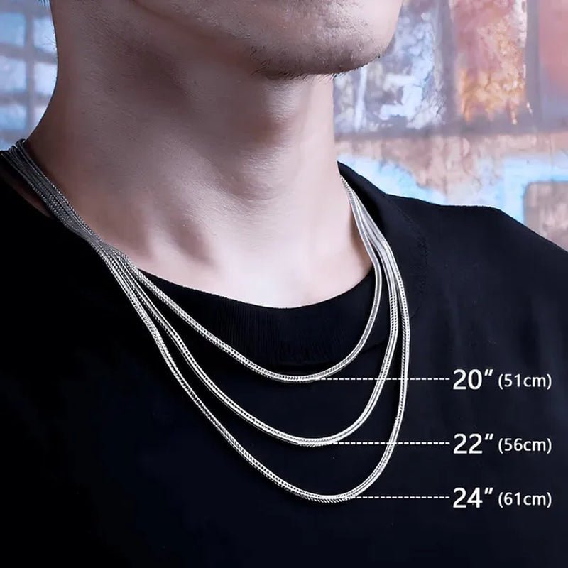 Stacked Jewelry 1Mm Snake Chain Gold Plated 925 Sterling Silver Necklace for Women