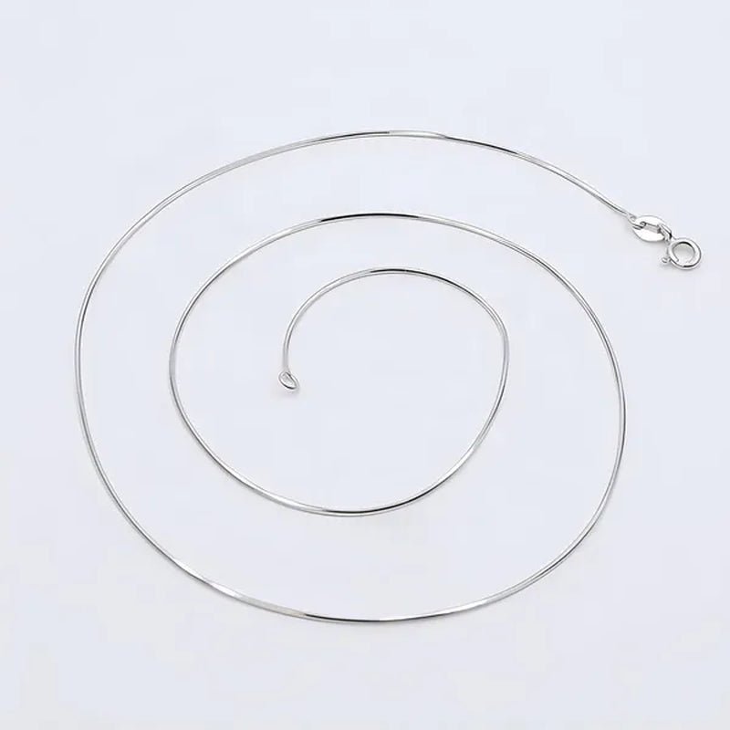 Stacked Jewelry 1Mm Snake Chain Gold Plated 925 Sterling Silver Necklace for Women