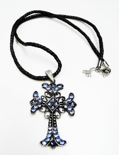 Stainless Steel Fashion Cross Pendant Necklace