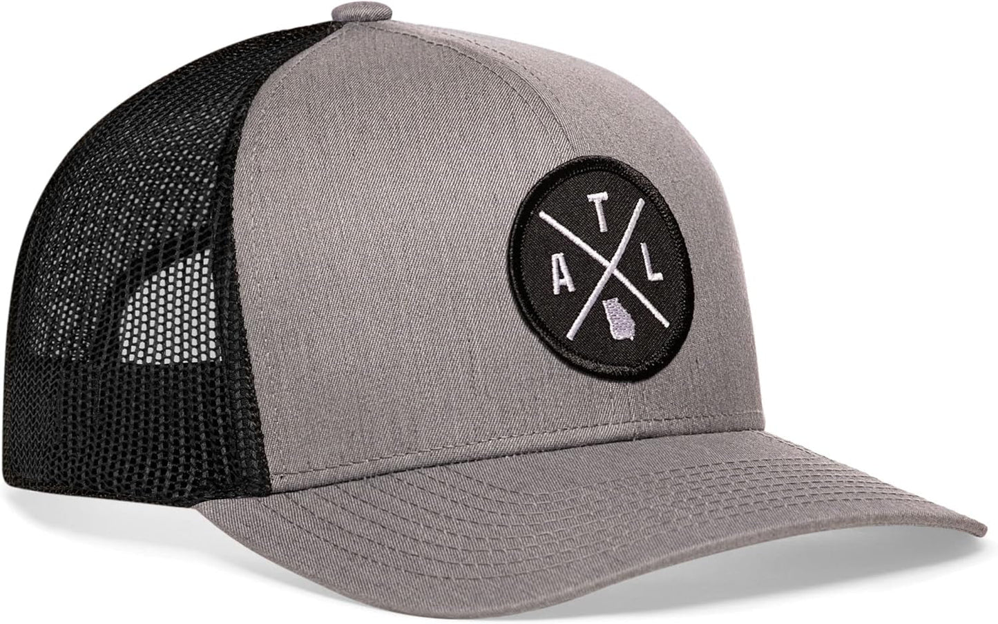 State City Trucker Hat for Men & Women, Adjustable Baseball Hat, Mesh Snapback, Sturdy Outdoor Black Golf Hat - WORLD TIME VISITS