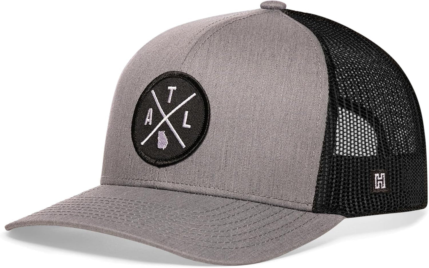 State City Trucker Hat for Men & Women, Adjustable Baseball Hat, Mesh Snapback, Sturdy Outdoor Black Golf Hat - WORLD TIME VISITS