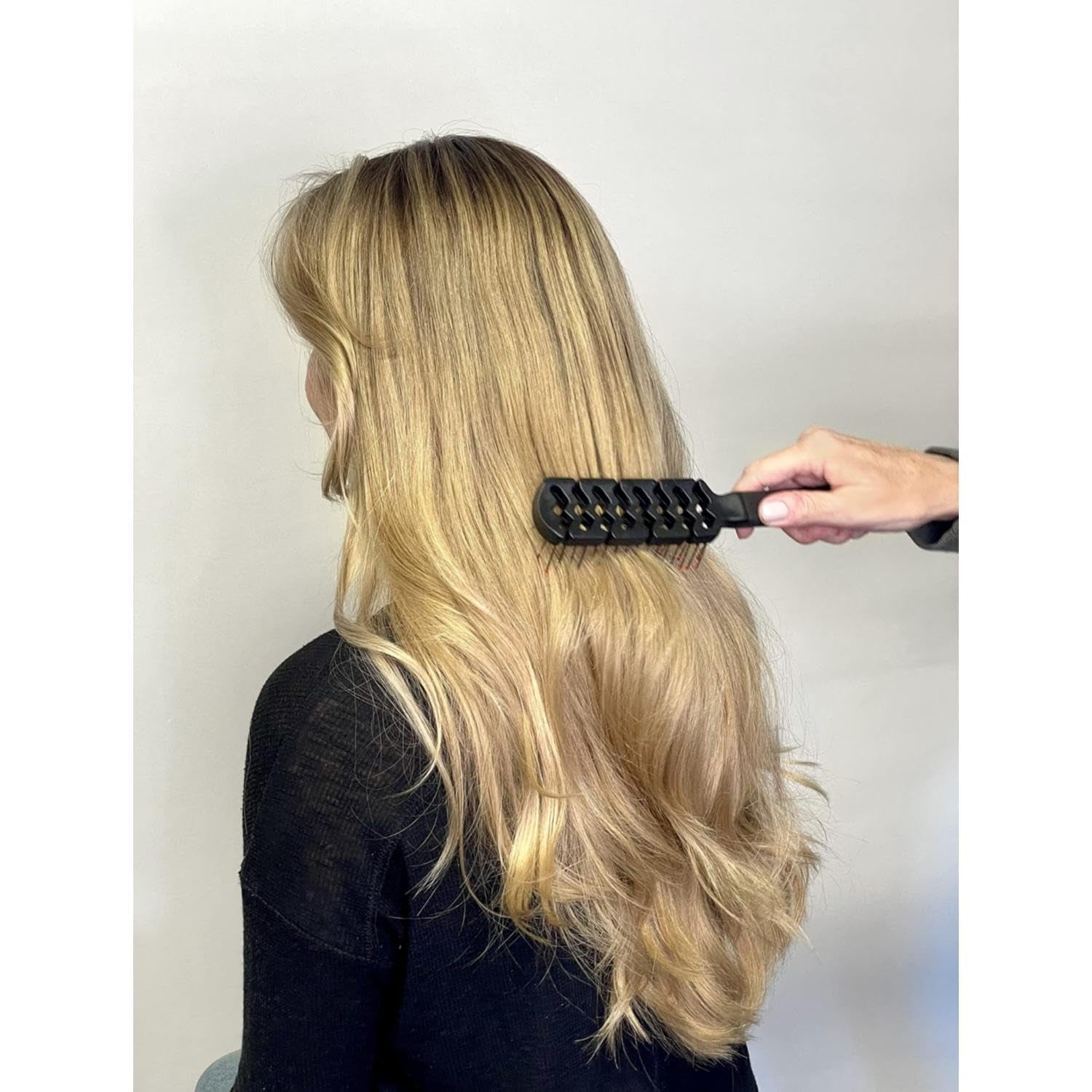 Static Free Fast Flo Flex Vent Hair Brush - Quick Drying, Detangling, and Styling - Anti - Static Bristles for Frizz - Free Blowouts, Ideal for All Hair Types - WORLD TIME VISITS