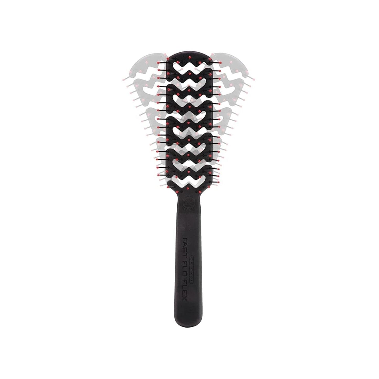Static Free Fast Flo Flex Vent Hair Brush - Quick Drying, Detangling, and Styling - Anti-Static Bristles for Frizz-Free Blowouts, Ideal for All Hair Types