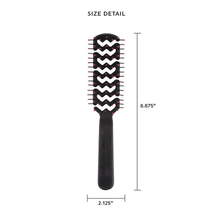Static Free Fast Flo Flex Vent Hair Brush - Quick Drying, Detangling, and Styling - Anti-Static Bristles for Frizz-Free Blowouts, Ideal for All Hair Types