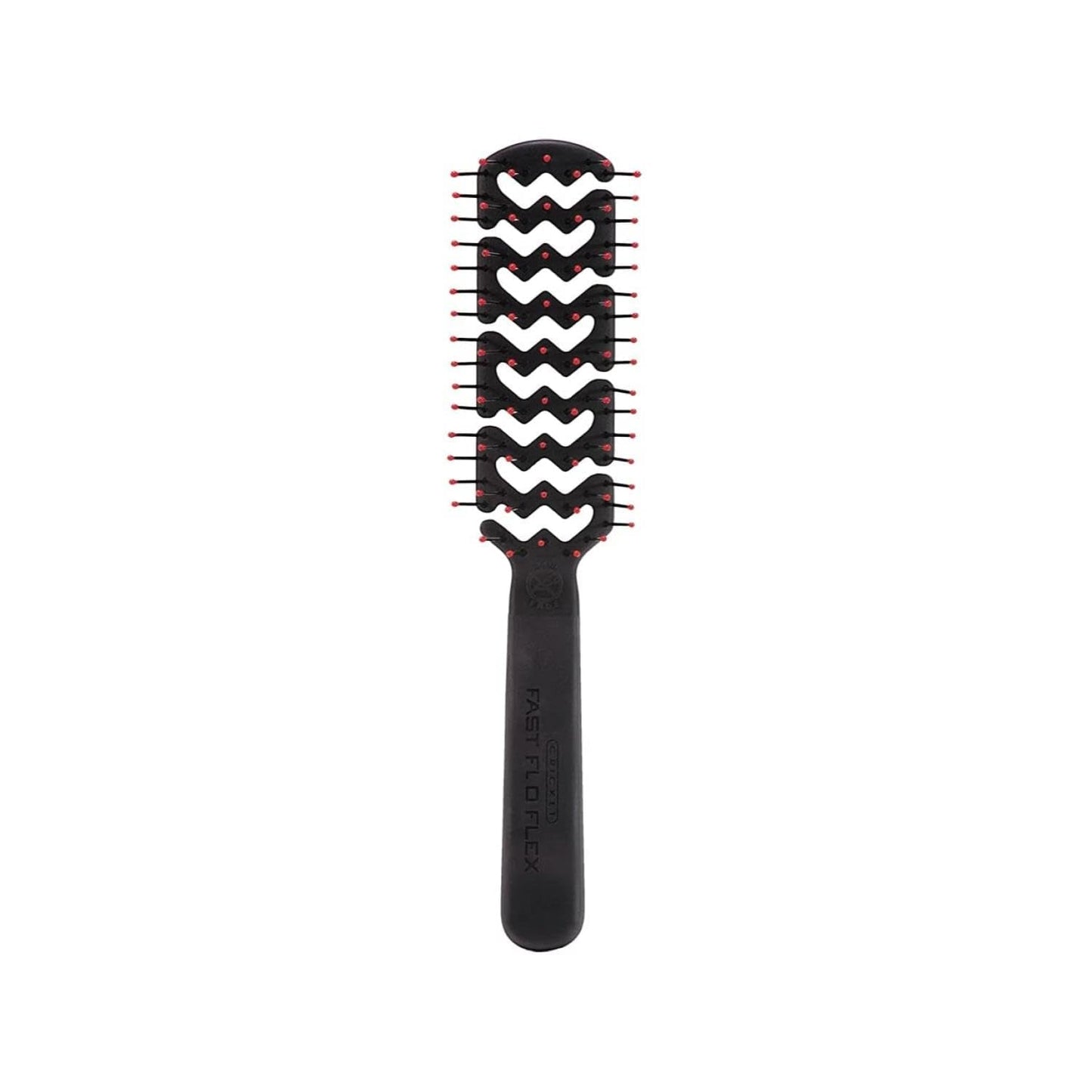 Static Free Fast Flo Flex Vent Hair Brush - Quick Drying, Detangling, and Styling - Anti - Static Bristles for Frizz - Free Blowouts, Ideal for All Hair Types - WORLD TIME VISITS