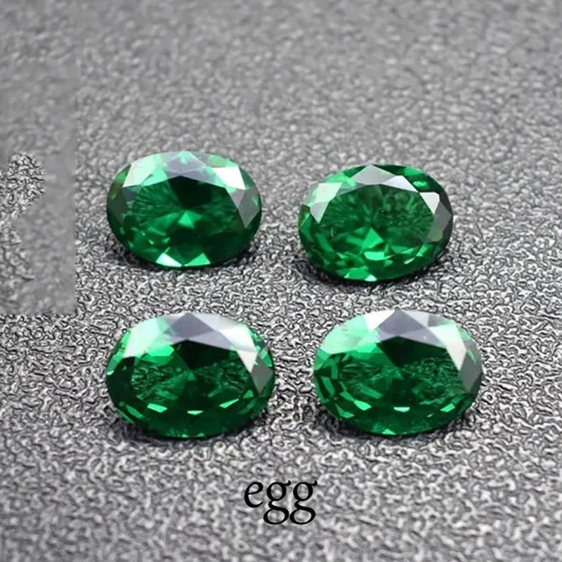 Stone of Life 3A Colombia Emerald Corundum Spinel Various Shapes Mosaic Jewelry Diy Green Gem AAA 5-7MM