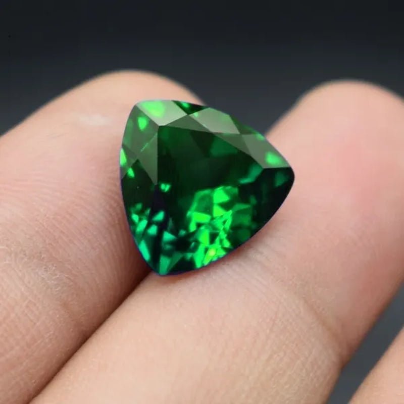 Stone of Life 3A Colombia Emerald Corundum Spinel Various Shapes Mosaic Jewelry Diy Green Gem AAA 5 - 7MM - WORLD TIME VISITS