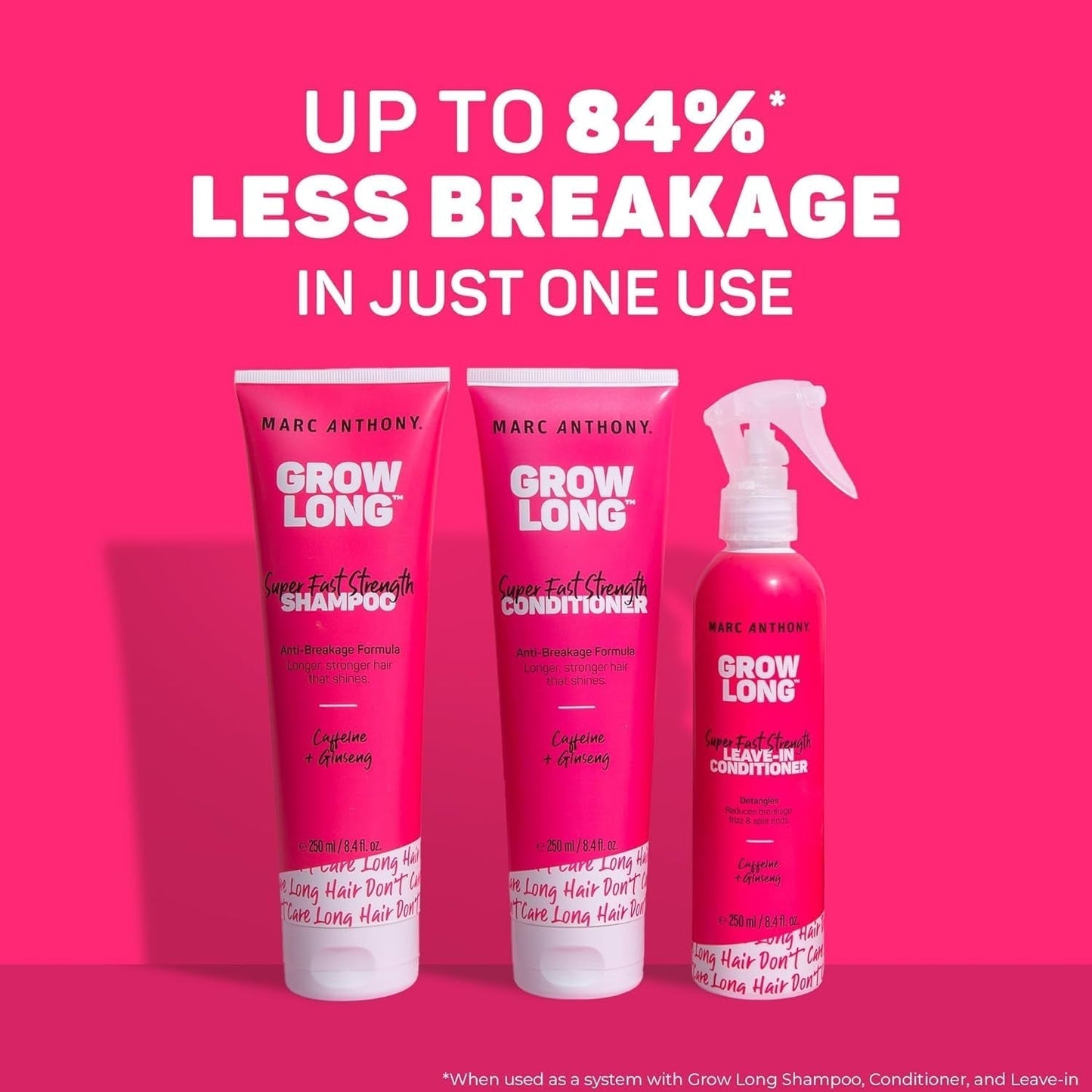 Strengthening Conditioner, Grow Long - Anti-Frizz, Anti-Breakage & Nourishing Formula for Split Ends, & Hair Growth - Biotin, Vitamin E, Caffeine & Ginseng for Dry & Damaged Hair