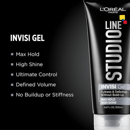 Studio Line INVISI Gel, Strong Hold 6.80 Oz - WORLD TIME VISITS
