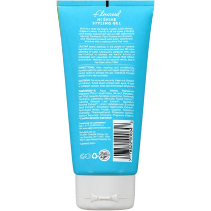 Styling Gel, Flaxseed Hi Shine, 6 Oz - WORLD TIME VISITS