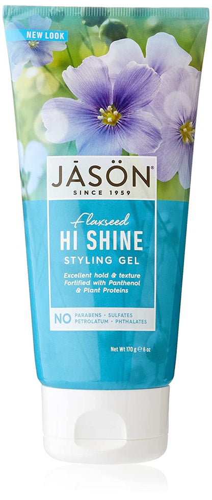 Styling Gel, Flaxseed Hi Shine, 6 Oz - WORLD TIME VISITS