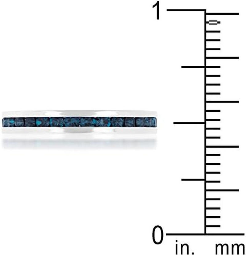 Stylish Birthstone Stackables Swarovski Crystal Eternity Bands