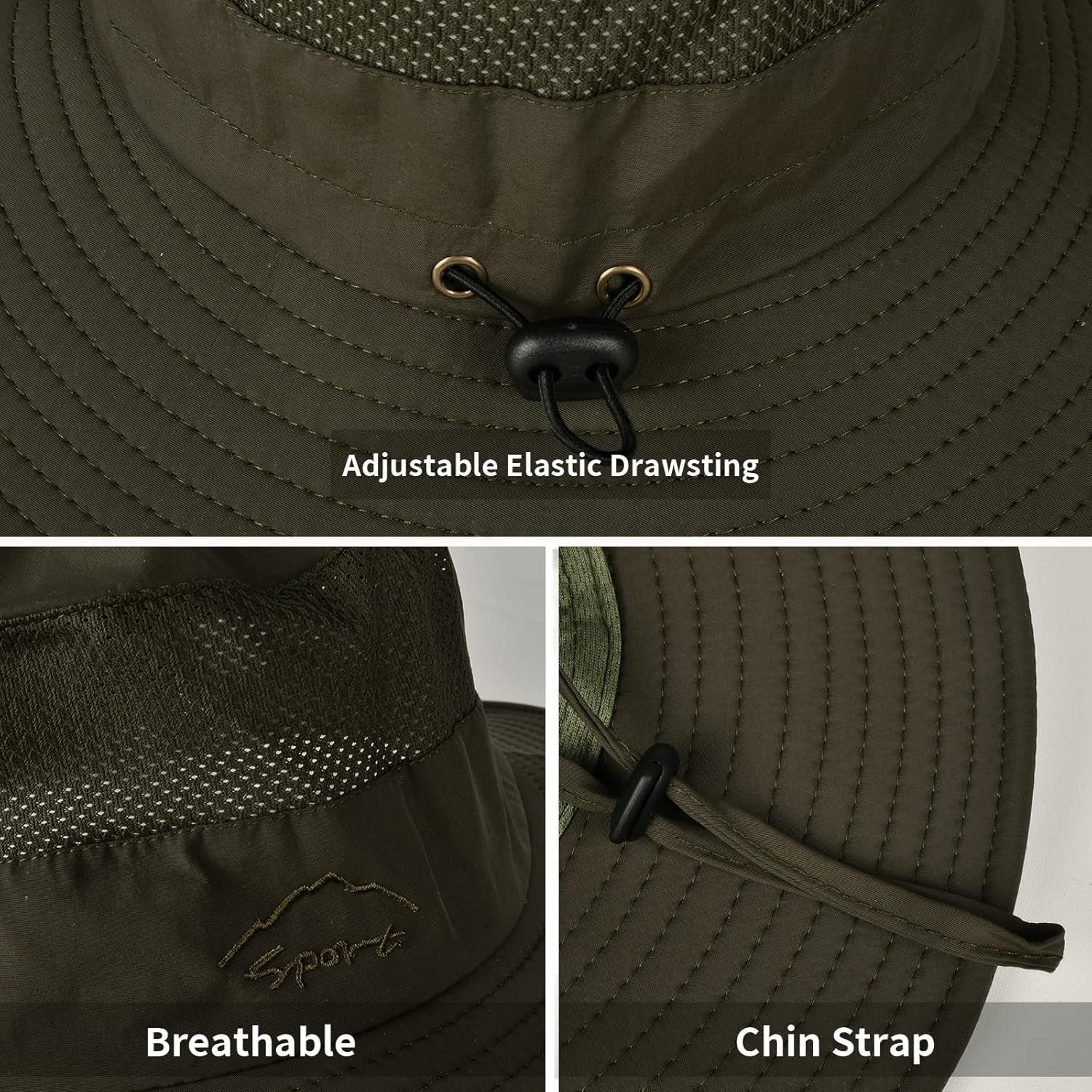 Sun Hats for Men Women Fishing Hat UPF 50+ Breathable Wide Brim Summer UV Protection Hat - WORLD TIME VISITS