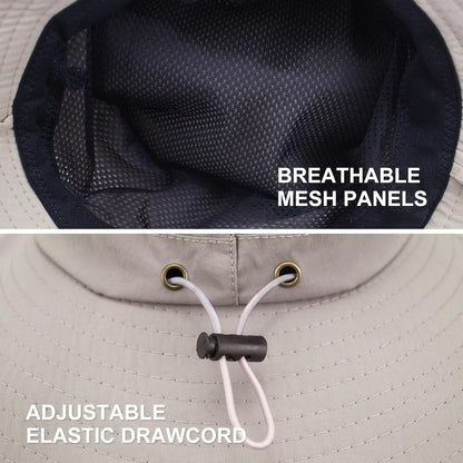 Sun Hats for Women Men UV Protection Summer Hat Wide Brim Packable UPF50 Cowboy Hat Hiking Fishing Hats