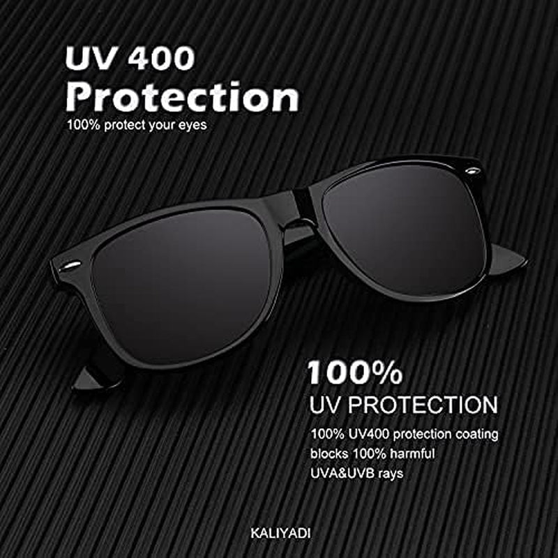Sunglasses Men Polarized for Mens and Womens Unisex Sun Glasses for Driving UV Protection - WORLD TIME VISITS