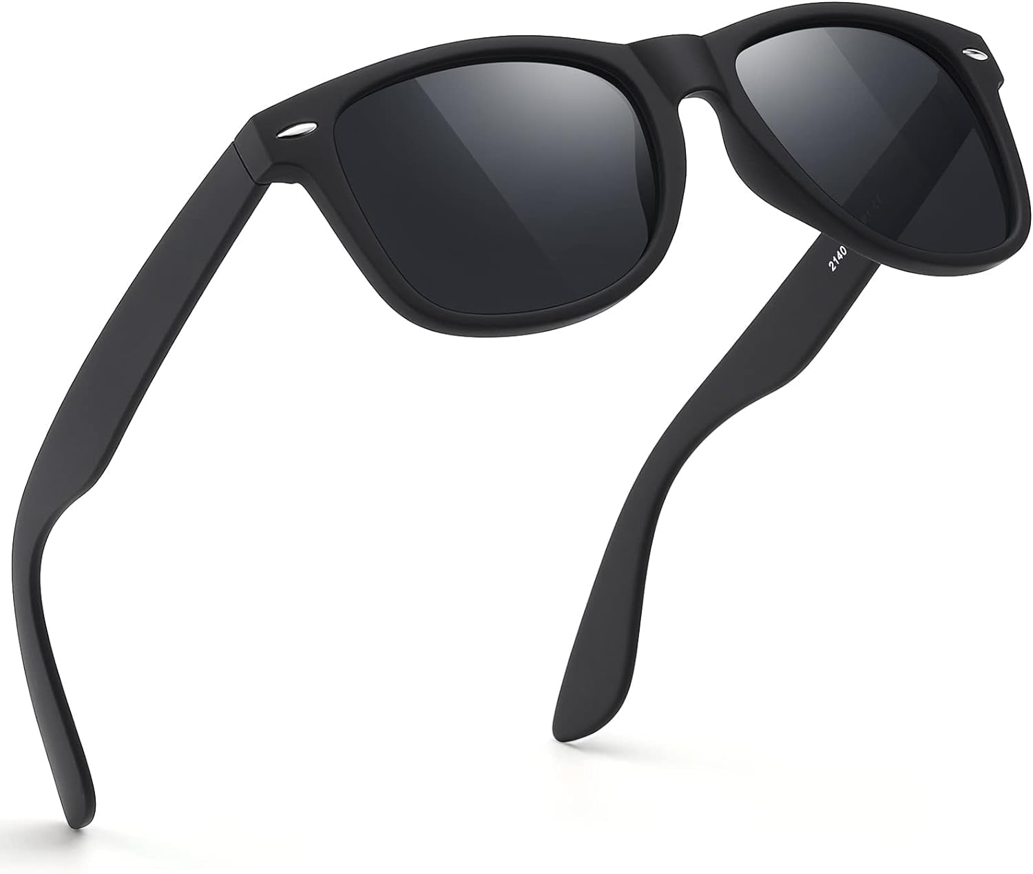 Sunglasses Men Polarized Sunglasses for Mens and Womens,Black Retro Sun Glasses Driving Fishing UV Protection - WORLD TIME VISITS