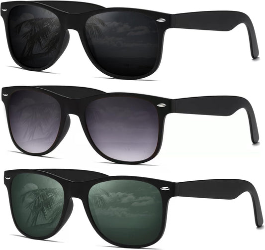 Sunglasses Men Polarized Sunglasses for Womens Trendy Retro Mirror Lens for Driving Fishing UV400 Protection - WORLD TIME VISITS