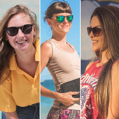 Sunglasses Womens Men Polarized UV Protection Trendy Vintage Retro round Mirrored Lens Sunglasses for Women