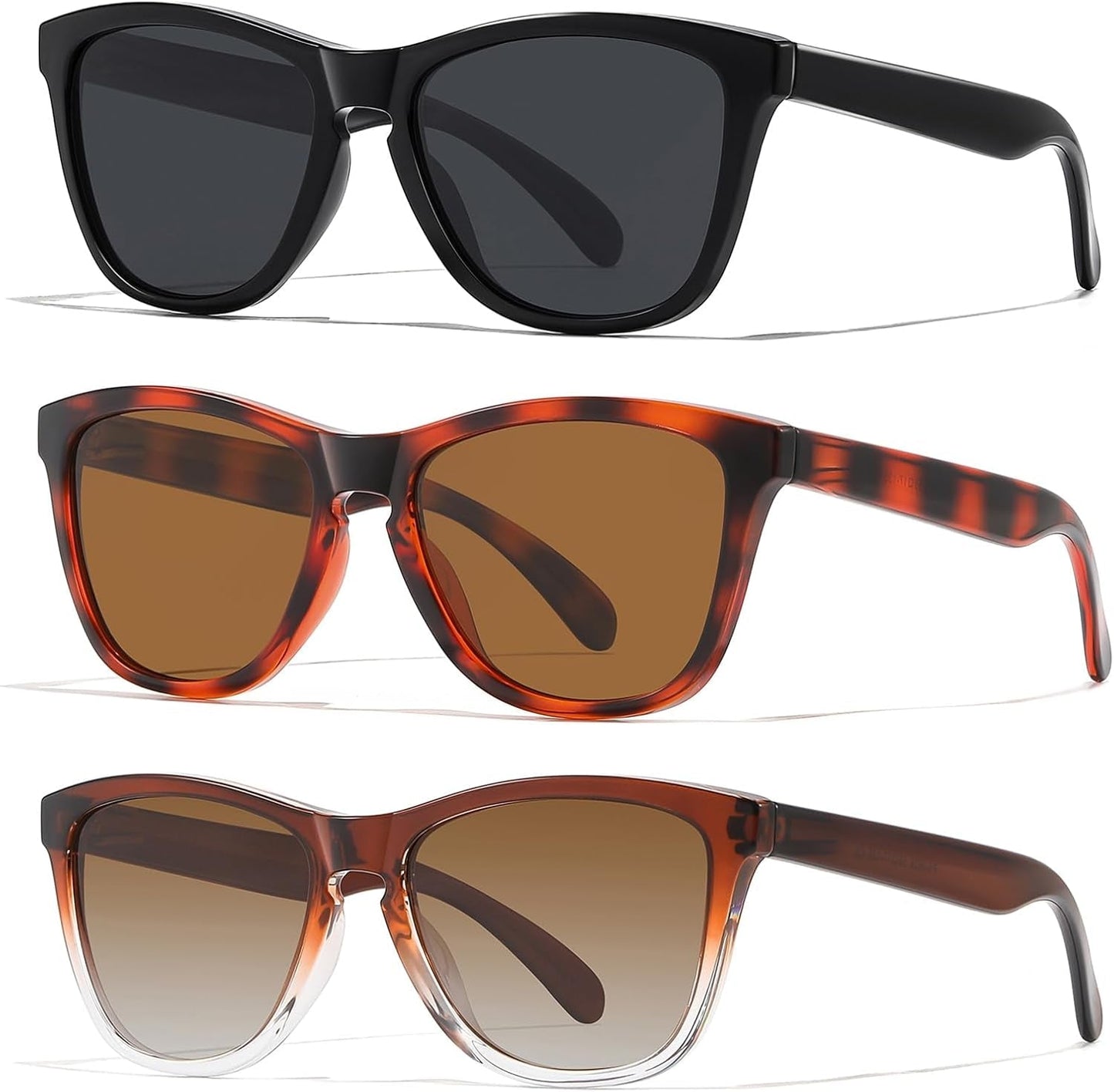 Sunglasses Womens Polarized Sunglasses for Mens Womens Retro Mirror Lens for Driving Fishing UV400 Protection - WORLD TIME VISITS