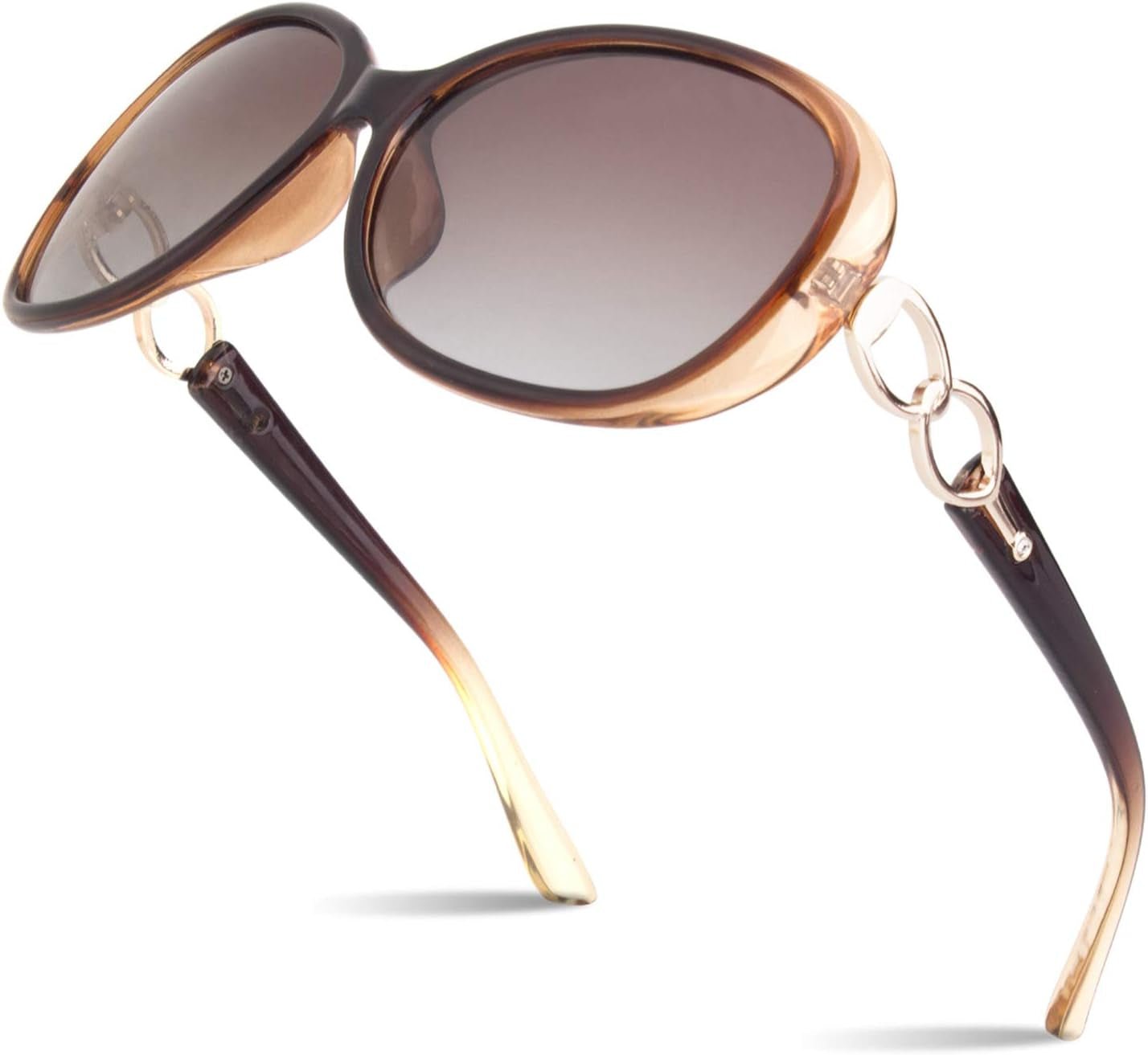 Sunglasses Womens Polarized Trendy Oversized Sun Glasses Fashion Ladies Shades 100% UV400 Protection S85 - WORLD TIME VISITS