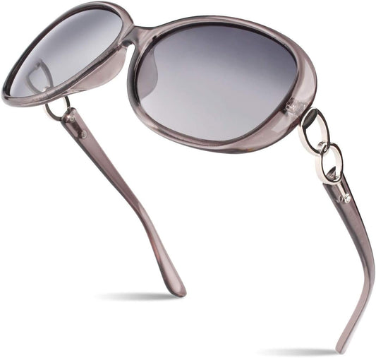 Sunglasses Womens Polarized Trendy Oversized Sun Glasses Fashion Ladies Shades 100% UV400 Protection S85 - WORLD TIME VISITS
