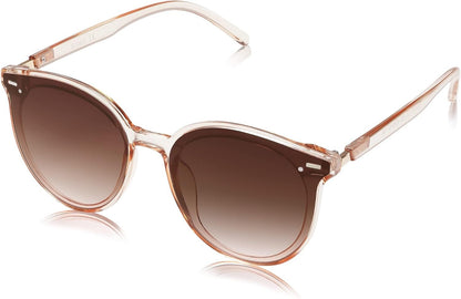 Sunglasses Womens Trendy 2025 Classic round Retro Vintage Shades Large Frame Sunnies SJ2067 - WORLD TIME VISITS