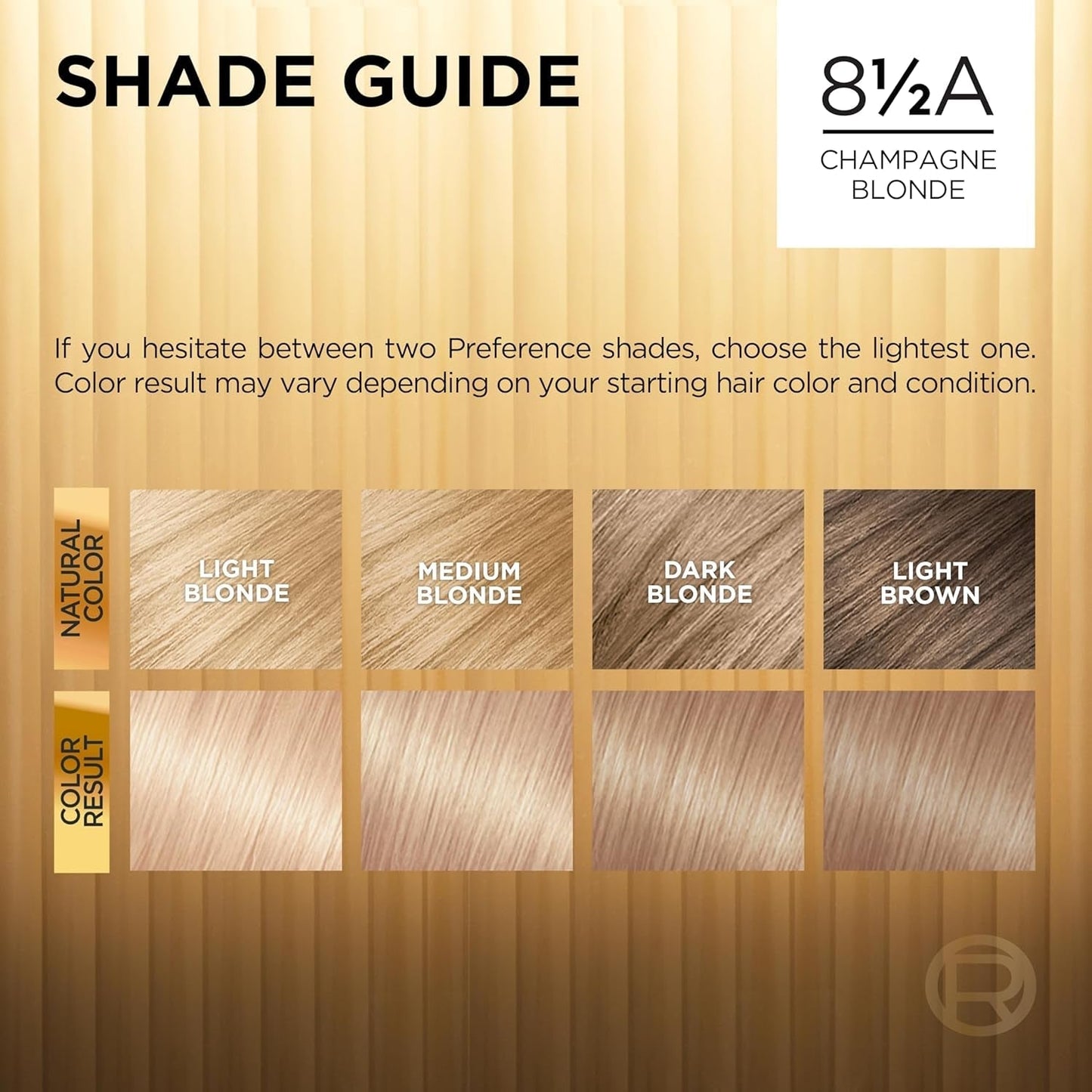 Superior Preference Fade-Defying + Shine Permanent Hair Color, 8.5A Champagne Blonde, Pack of 1, Hair Dye