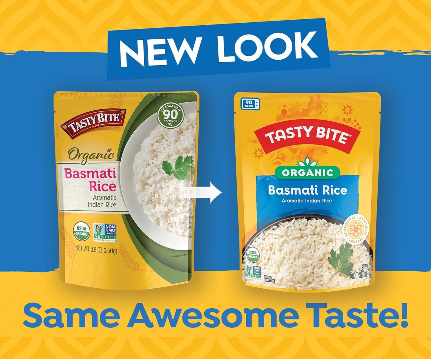 Tastybite, Rice Basmati Organic, 8.8 Ounce - WORLD TIME VISITS
