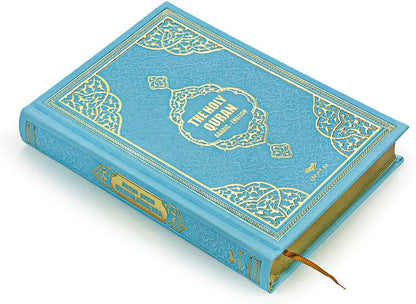 The Holy Quran: English Translation of the Noble Qur'An | English Translate Thermo Leather Covered Quran | Quran Size: 8.0 * 5.5 İnch / 20 * 14 Cm Great Ramadan Gifts for Muslim Men,Women - WORLD TIME VISITS