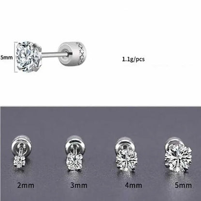 Titanium Steel Earrings for Men Stainless Steel Earrings for Women Men Earrings Diamond Earrings