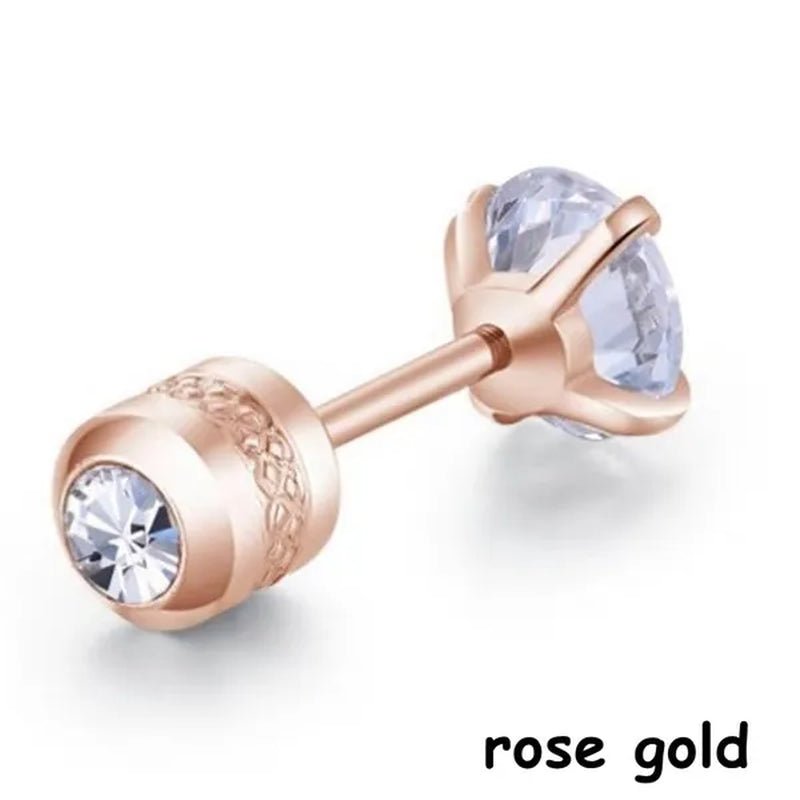 Titanium Steel Earrings for Men Stainless Steel Earrings for Women Men Earrings Diamond Earrings
