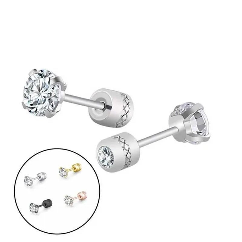 Titanium Steel Earrings for Men Stainless Steel Earrings for Women Men Earrings Diamond Earrings