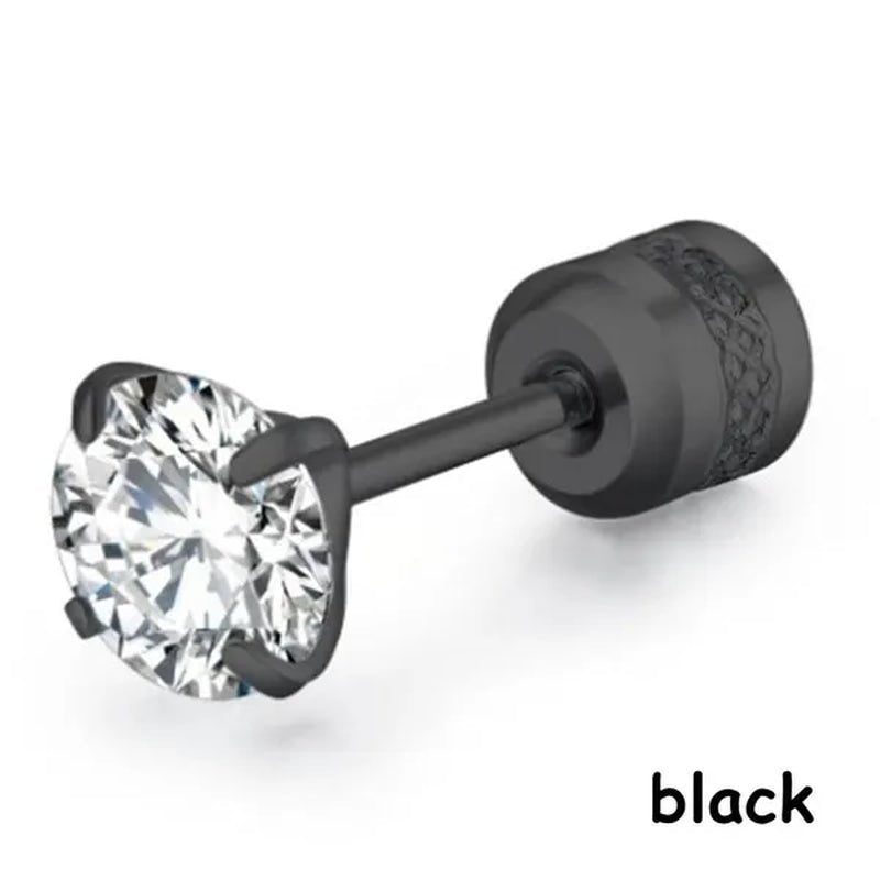 Titanium Steel Earrings for Men Stainless Steel Earrings for Women Men Earrings Diamond Earrings