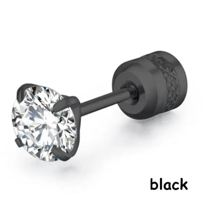 Titanium Steel Earrings for Men Stainless Steel Earrings for Women Men Earrings Diamond Earrings