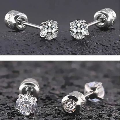 Titanium Steel Earrings for Men Stainless Steel Earrings for Women Men Earrings Diamond Earrings - WORLD TIME VISITS