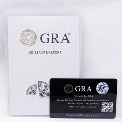 Top Pink morsonite naked diamond gem vvs1 excellent round cut cream ring finger with gra certificate