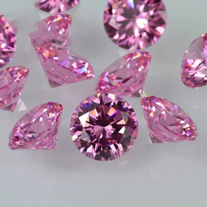 Top Pink morsonite naked diamond gem vvs1 excellent round cut cream ring finger with gra certificate - WORLD TIME VISITS
