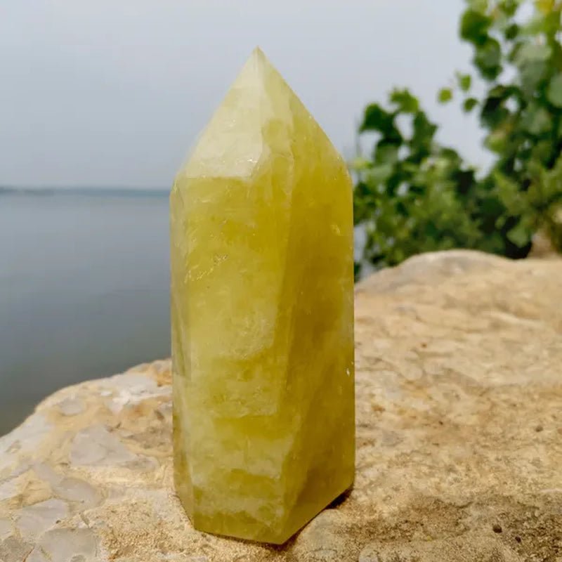 Top Quality Natural Large Size Clear Citrine Tower Points Smoky Citrine Quartz Crystal Healing Wand for Decoration