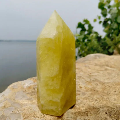 Top Quality Natural Large Size Clear Citrine Tower Points Smoky Citrine Quartz Crystal Healing Wand for Decoration