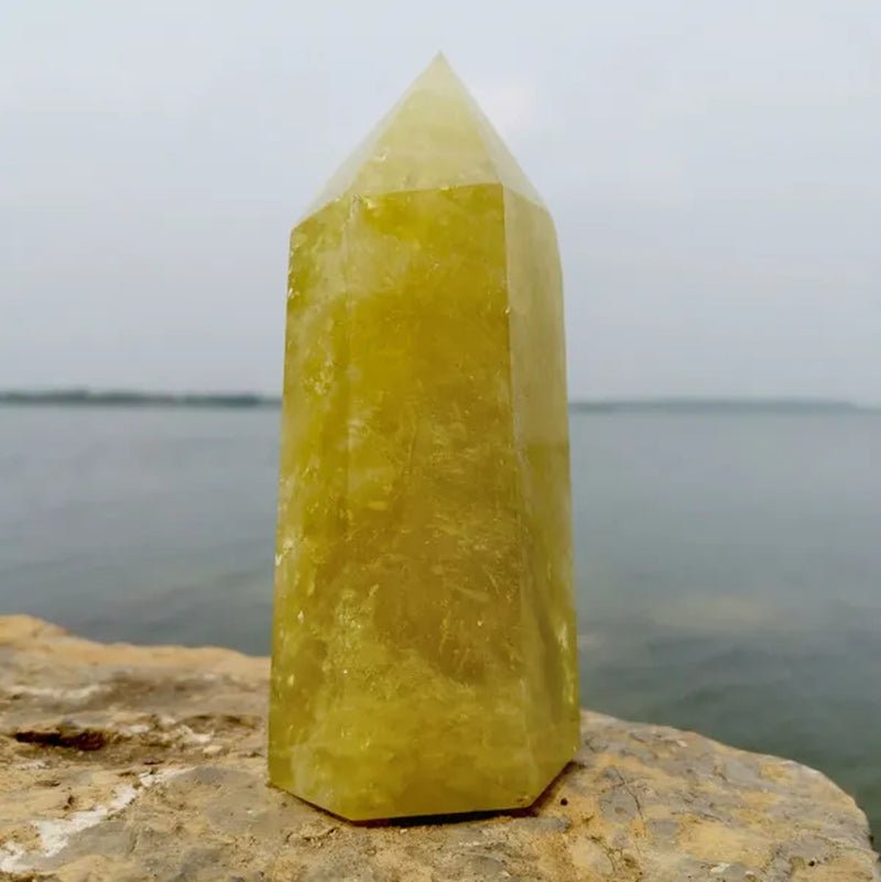 Top Quality Natural Large Size Clear Citrine Tower Points Smoky Citrine Quartz Crystal Healing Wand for Decoration - WORLD TIME VISITS