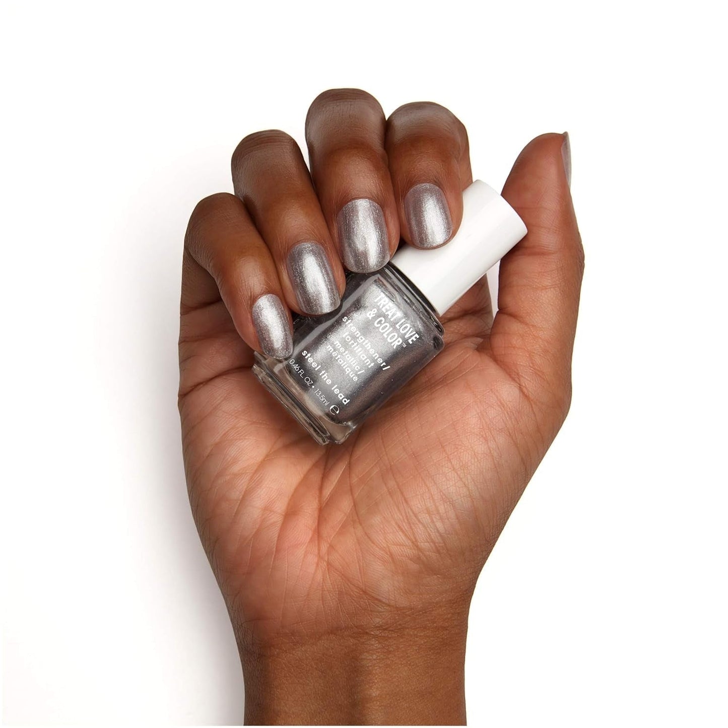 Treat Love & Color Nail Polish for Normal to Dry/Brittle Nails, Steel the Lead, 0.46 Fl. Oz.