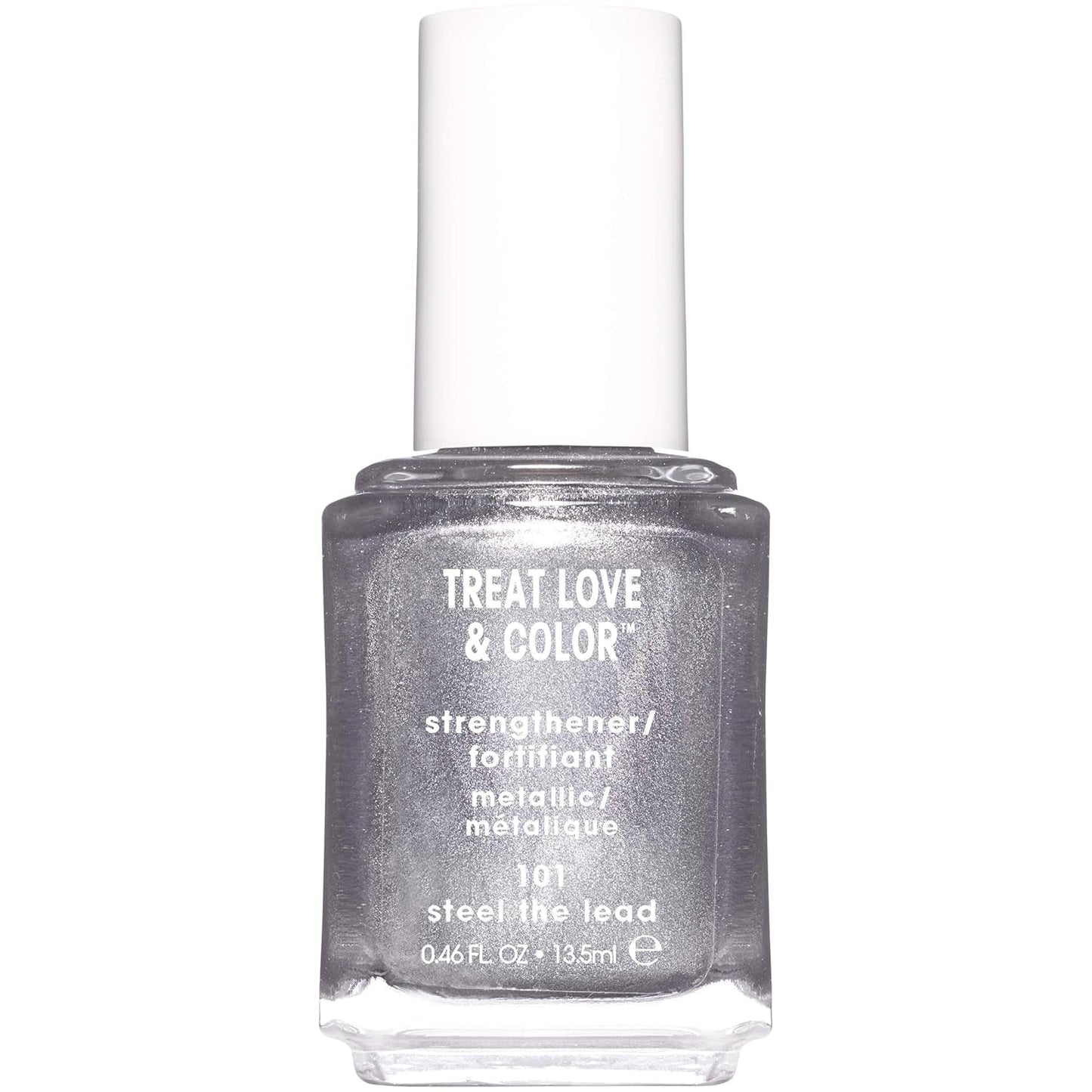 Treat Love & Color Nail Polish for Normal to Dry/Brittle Nails, Steel the Lead, 0.46 Fl. Oz.